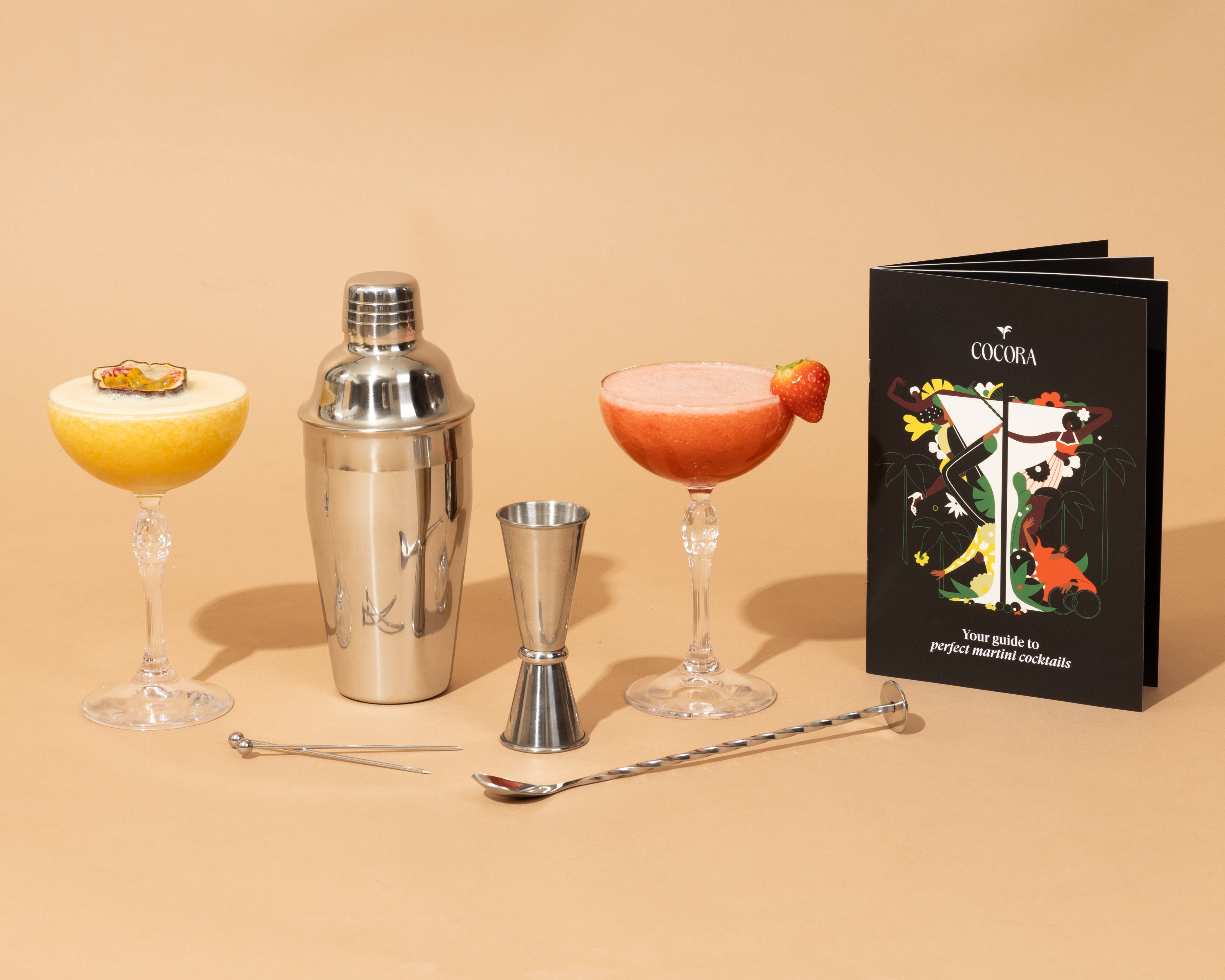Martini Cocktail Set - 8-delig - Coupe glas